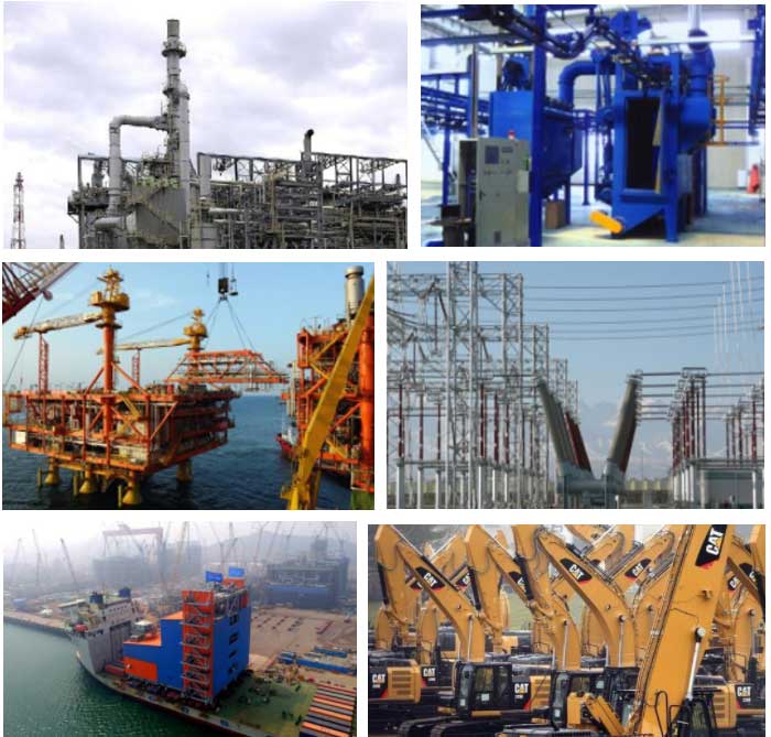 拋丸機應(yīng)用領(lǐng)域圖